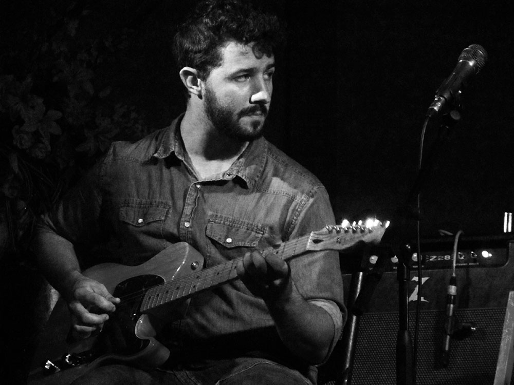 Ray Flanagan performs alongside Hoover at the G.A.R. Hall in Peninsula, Ohio. Photo by Jason D. 'Diesel' Hamad, No Surf Music.